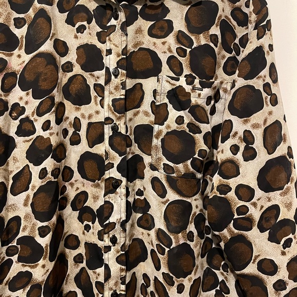 Magic Top Large Buttonfront Semi Sheer - Picture 3 of 6